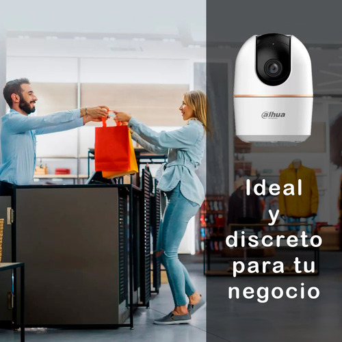 Camara Wifi Dahua De 3mp Interiores Autotracking Hero-k31h Audio Bidireccional Detección De Humanos Y Mascotas Por Ia Panorámica De 0° A 355° Con Memoria Microsd De 32gb