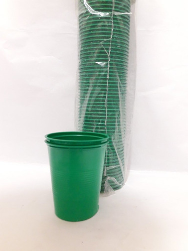 Vaso Descartable Verde 180cc X 100u