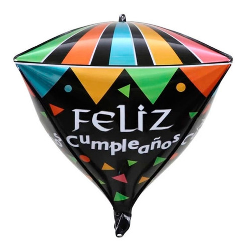 Globo Diamante Feliz Cumpleaños Celebracion Fiesta
