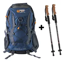Comprar Pack Mochila Adventure 40 (acero) + Bastónes + Cobertor