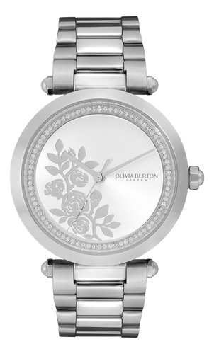 Relógio Olivia Burton Feminino Floral Aço 24000042