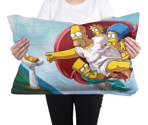 Cojin Almohada Los Simpson Parodia La Creacion Diseño Hogar