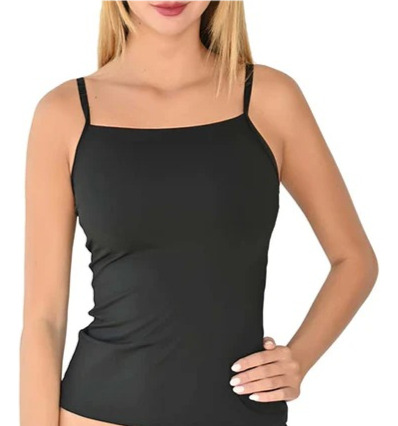 Camiseta De Microfibra Con Tirantes Ajustables 4413 Carnival Negro901 Eg