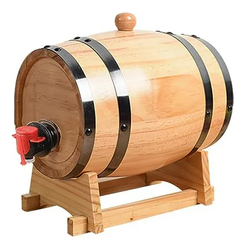 Dispensador Barril Madera 1l Envejecer Bebidas Whiskey