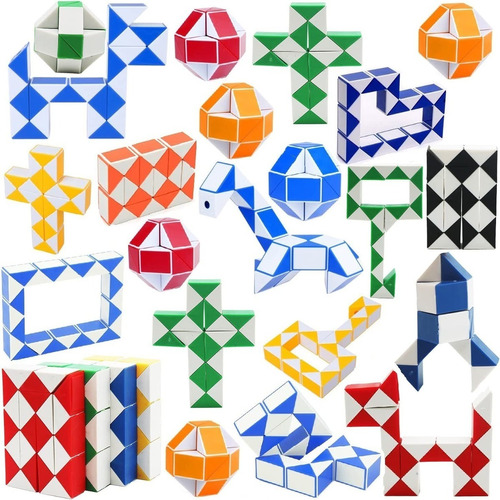 20 Cubo Fidget Serpiente Articulada Juguete Piñata Souvenir