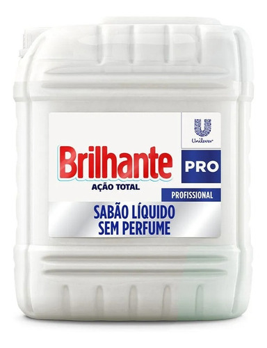 Detergente Uso Geral sem Perfume Brilhante Ação Total Pro Galão 7l