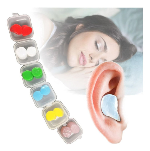 2 Tapones Para Los Oídos, Orejeras De Silicona Blanda Con Ai