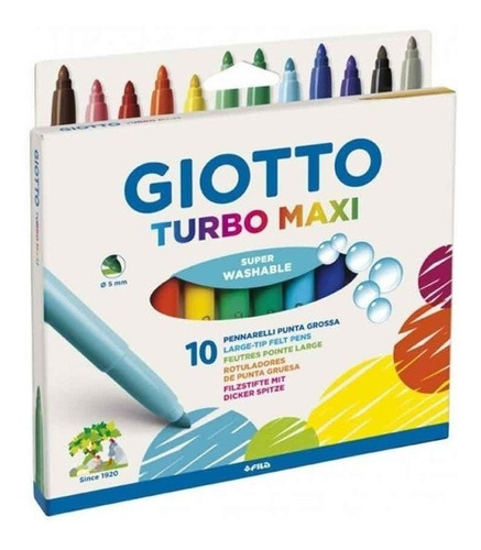 Marcadores X10 Giotto Turbo Maxi 454000es