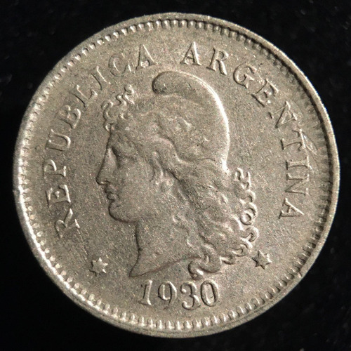 Argentina, 10 Centavos, 1930. Cj#118. Eb
