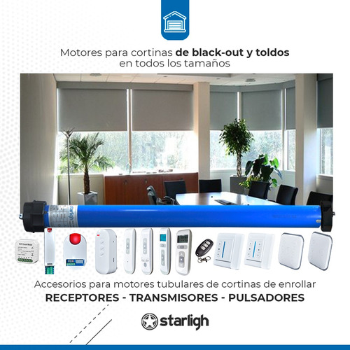 Soporte Metálico Motor Tubular Eje Estriado 59mm Starligh