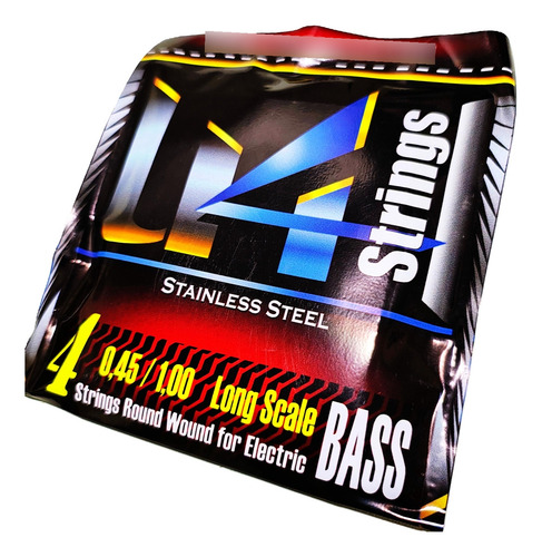 Encordado Bajo U4strings 5 Cuerdas Acero 0,40/0,45
