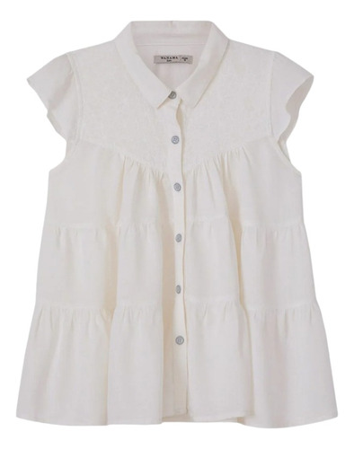 Camisa Niñas Voile Liso  Wanama Kids Moly Pre