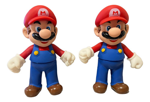 2 Mario Bros Con Sonido 20 Cm De Altura