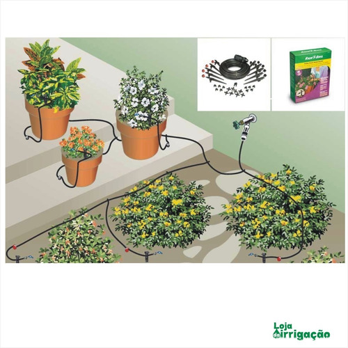 Imagem 3 de 3 de Kit De Irrigação Gotejamento Para Jardim - Rain Bird