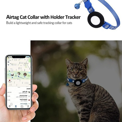El Collar For Gatos Tiene Reflectores Gps Integrados.