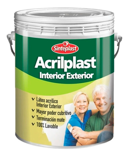 Acrilplast Interior Exterior 20 Lts Blanco  Tienda Universo