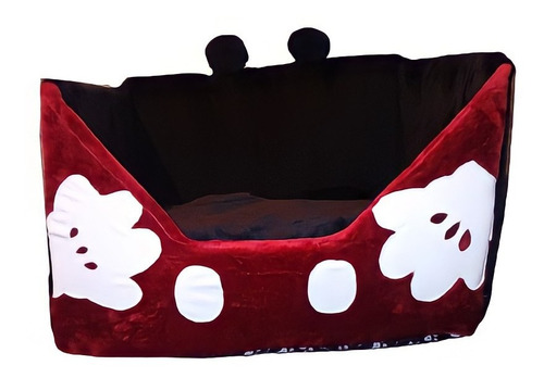 Cama Mascota Mickey Mouse Base Impermeable Resistente Chica