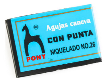 25 Agujas Caneva Con Punta No. 26 - Pony