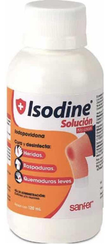 Solución Antiséptica Isodine Frasco Con 120ml