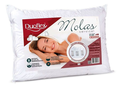 Almohada Duoflex Molas Cervical cervical 68cm x blanca
