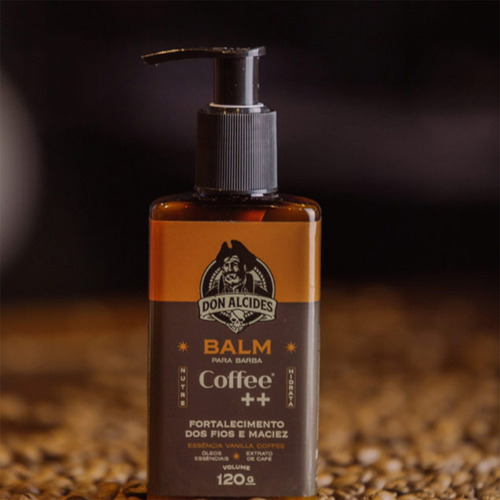 Kit Balm Para Barba E Shampoo Para Cabelo Coffee Don Alcides