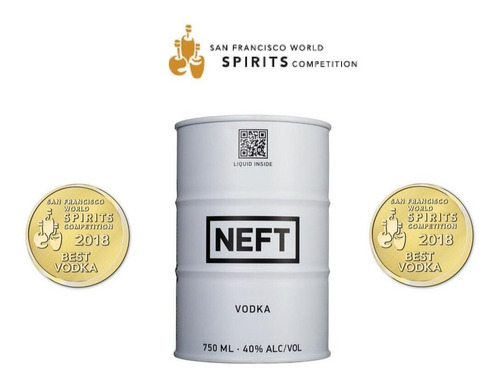 Vodka Neft White Plaza Serrano-microcentro
