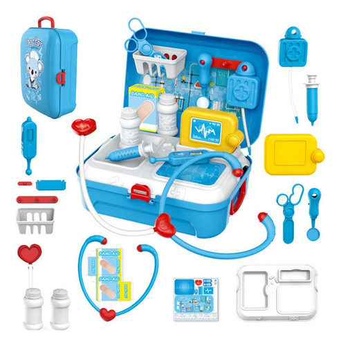 N 17pcs Botiquín Médico Médico Enfermera Dentista Simulan Ro