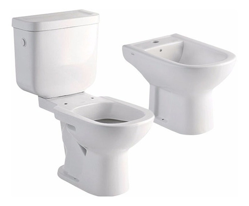 Combo Bari Ferrum Bidet 1 Ag Inodoro Largo Deposito Cs6098 *