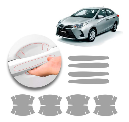 Protector Cubre Manijas Uñeros Toyota Yaris 2021