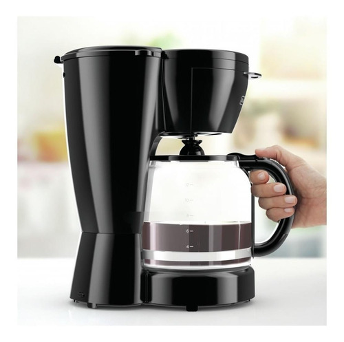 Imagen 2 de 2 de Cafetera Black+Decker CM0910 semi automática negra de filtro 120V