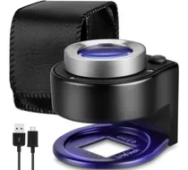 Comprar Lupa 30x Luz Led Recargable Usb Escala Para Joyas Monedas