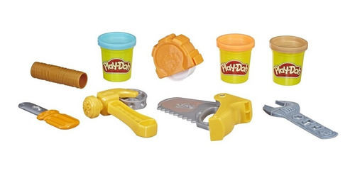 Massinha Play Doh Ferramentas De Construção Hasbro