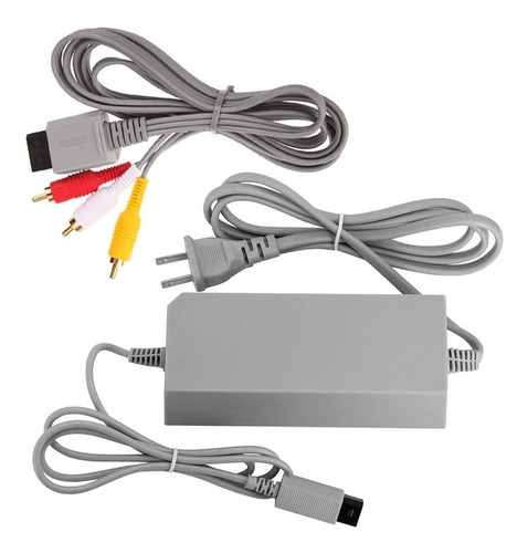 Imagen 1 de 1 de Wii Fuente De Poder + Cable De Audio Y Video Seminuevos
