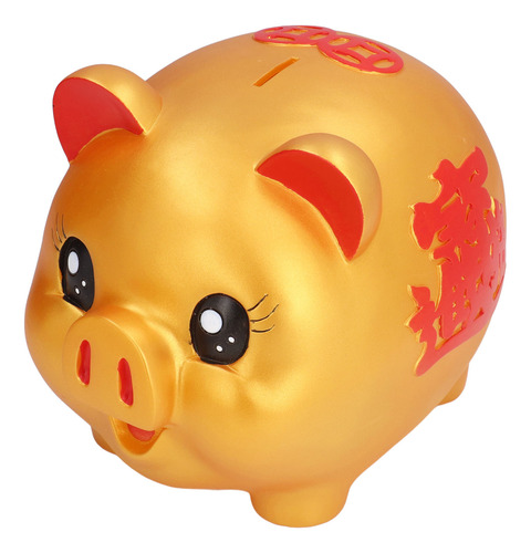 Piggy Bank, Bonita Caricatura, Forma De Cerdo, Anticaída
