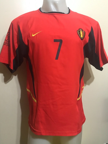 Camiseta Selección Bélgica Corea Japón 2002 Vilmots #7 T. M