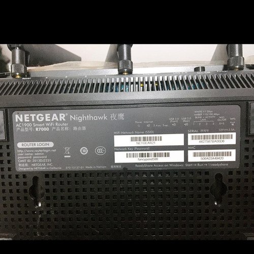 Router Netgear R7000 Ac1900 Smart Wifi Dual Band