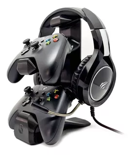 Suporte 2 Controles Headset Headphone Mesa Game Xbox One Sx