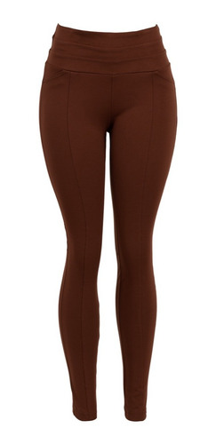 Pantalon De Vestir Entallado, Grueso, Tiro Alto, Leggin.