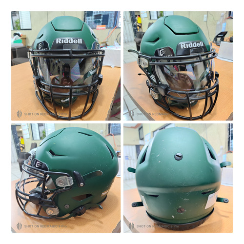 Casco Riddell Speed Flex C/mica Med Adulto Recert 2024 Green