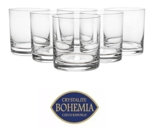 Vaso De Whisky Cristal Bohemia Modelo Bar 8,5 X 8,5  X6