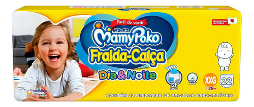 Mamypoko Pants Dia Y Noche Xxg X 22 Unidades Tamaño Extra extra grande (XXG)