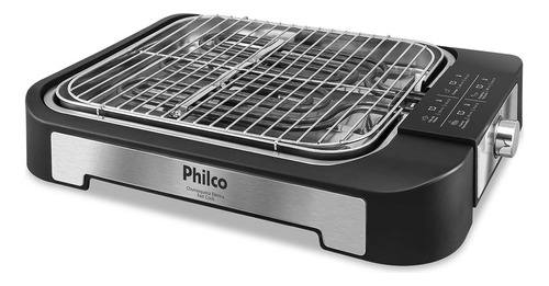 Churrasqueira Elétrica Philco Pcq2300 Fast Cook + 400ºc Cor Preto 127V