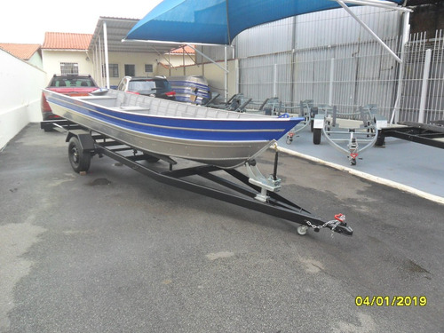 Barco Aluminio 6mts Borda Alta Ok...super Reforçado.