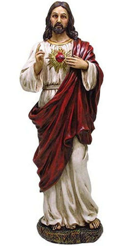 Estatua Del Sagrado Corazón De Jesús Amor Divino De Dios Par