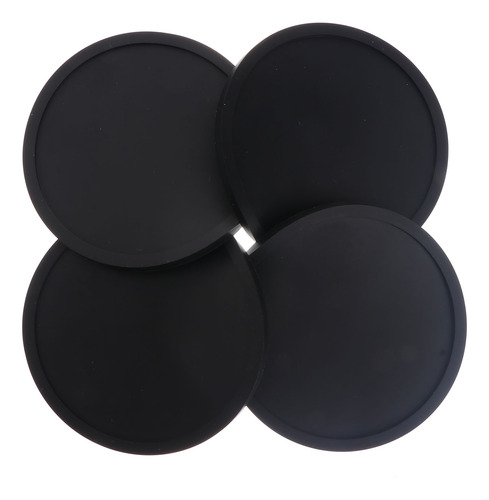 Tapetes Redondos De Silicone Para Copos De Chá Espessados Re