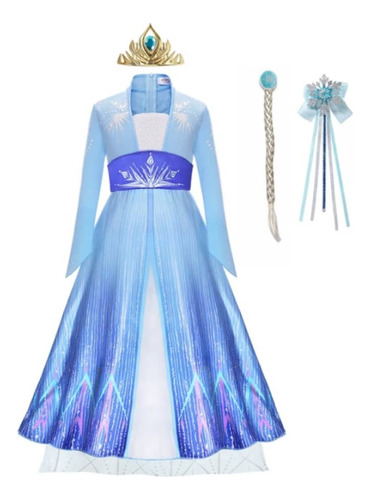 Vestidos De Princesa Froze Niñas Disney Bella Fiesta + Extra