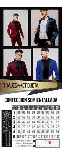 Imagen 6 de 6 de Traje Azul Marino Entallado