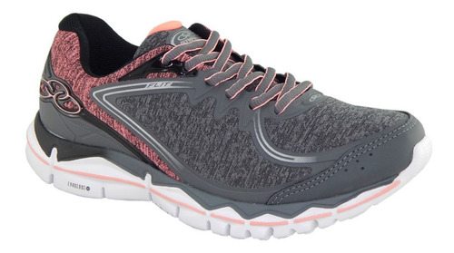 Tênis Olympikus Feminino Chumbo Coral Flit 259 Novidade 