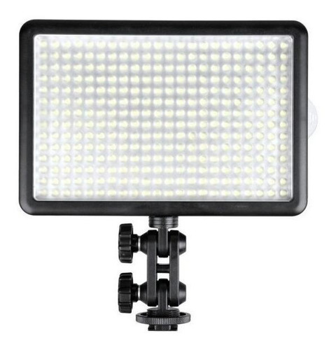 Painel de luz led Godox LED308 cor  branca-quente e branca-frio com estrutura Preto