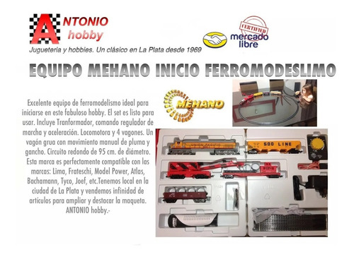 Set Basico Tren Electrico H0 Mehano Equipo Inicio Escal 1/87